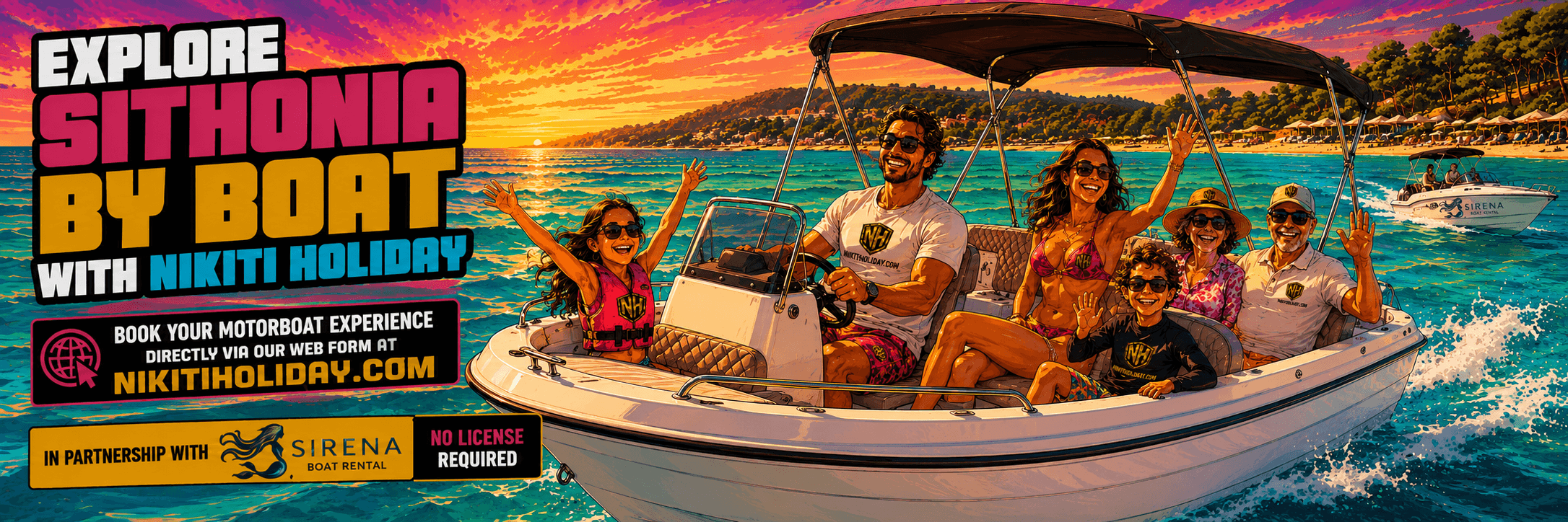 Nikiti Holiday Sirena Rent Boat